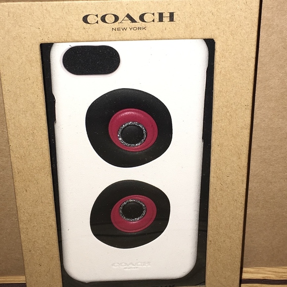 NIB - COACH ROCKY PANDA LEATHER IPHONE 7 CASE - Picture 7 of 7